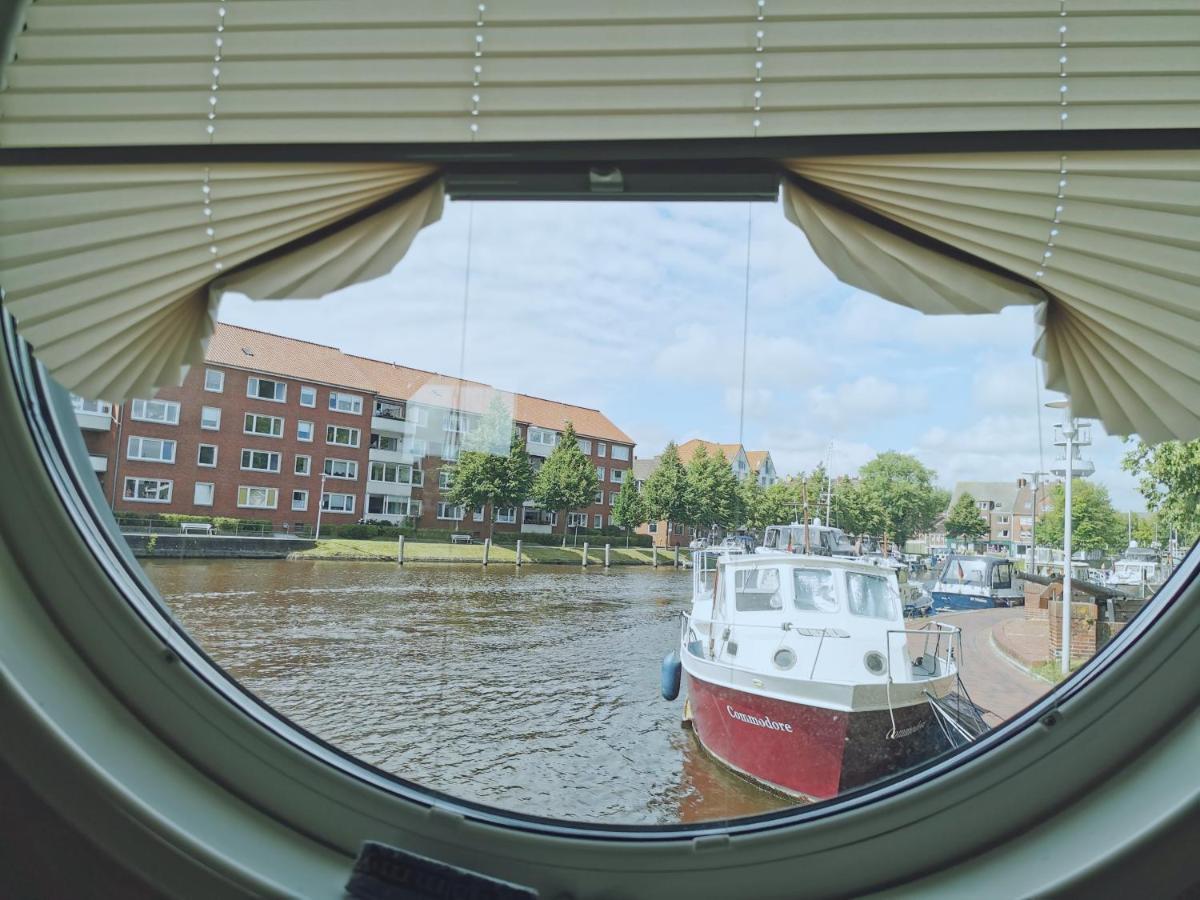 Hausboot Die Leseinsel Emden Zewnętrze zdjęcie
